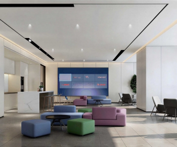 Modern Office Reception Desk-ID:891680713