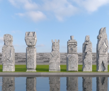 Chinese Style Sculpture Sketch-ID:459730651