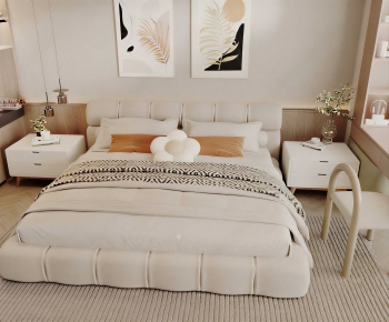 Modern Double Bed-ID:923017025