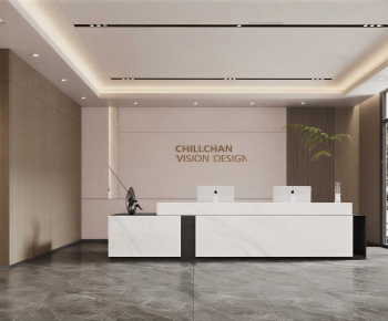 Modern Office Reception Desk-ID:436918027