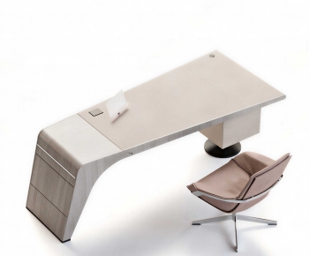 Modern Office Desk And Chair-ID:599030974