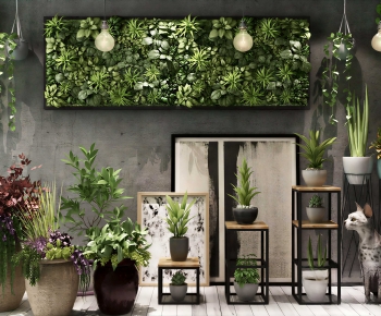 Modern Potted Green Plant-ID:397703891