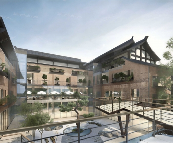 New Chinese Style Courtyard/landscape-ID:826416027