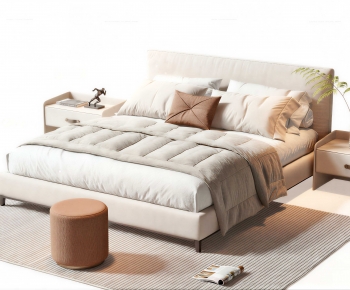 Modern Double Bed-ID:313349963