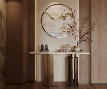 New Chinese Style Entrance Cabinet-ID:567477942