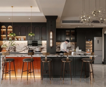 French Style Open Kitchen-ID:419879913