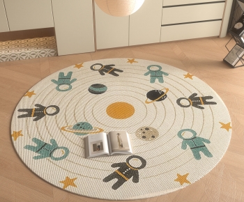 Modern Circular Carpet-ID:742319115