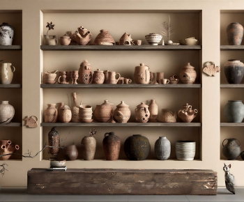 Wabi-sabi Style Clay Pot-ID:336740022