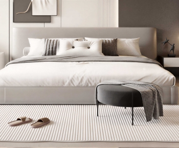 Modern Double Bed-ID:848145017