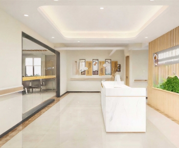 Modern Hospital Hall-ID:637749919