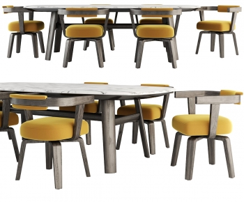 Modern Dining Table And Chairs-ID:846483957