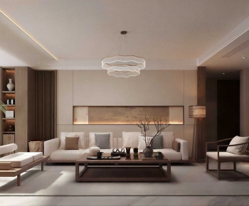New Chinese Style A Living Room-ID:120260744