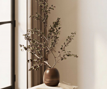 Modern Potted Green Plant-ID:420561089