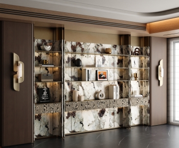 现代意式轻奢书柜-3205829