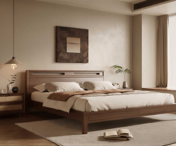 Wabi-sabi Style Bedroom-ID:796277052
