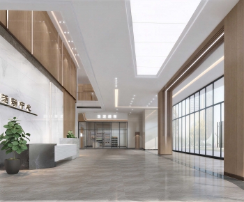 Modern Office Reception Desk-ID:658391959