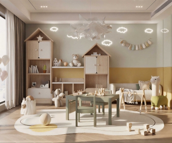 Modern Children's Room Activity Room-ID:242052086