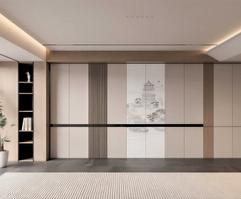 New Chinese Style TV Wall-ID:339087018