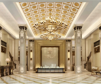 New Classical Style Lobby Hall-ID:802956102
