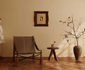 Wabi-sabi Style Lounge Chair-ID:834254986