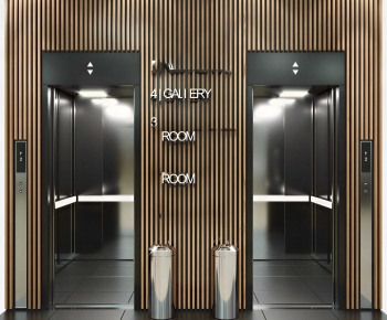 Modern Office Elevator Hall-ID:443236115
