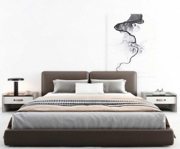 Modern Double Bed-ID:561559929