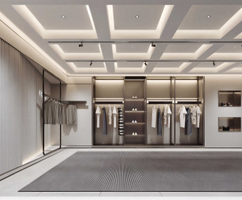 Modern Clothes Storage Area-ID:675893079