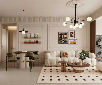 Modern A Living Room-ID:642602924