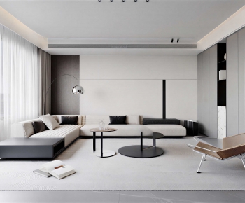 Modern A Living Room-ID:733789929