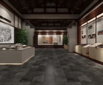 New Chinese Style Exhibition Hall-ID:768636948