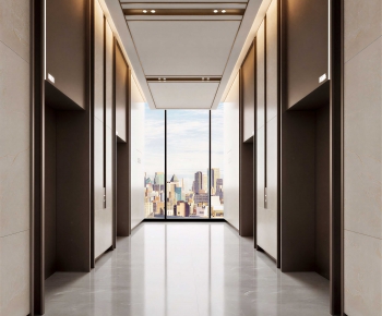 Modern Office Elevator Hall-ID:429851066