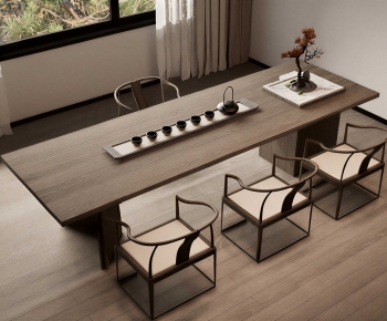 New Chinese Style Tea Tables And Chairs-ID:561409033