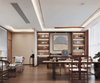 New Chinese Style Manager's Office-ID:920619011