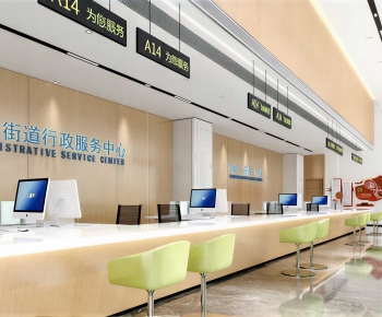 Modern Office Reception Desk-ID:314965965