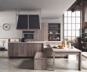 Industrial Style Open Kitchen-ID:999618052
