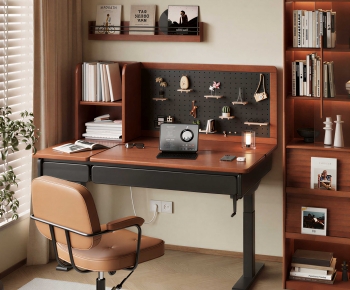 Modern Computer Desk And Chair-ID:169811961