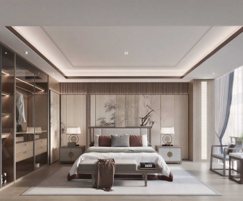 New Chinese Style Bedroom-ID:661566023