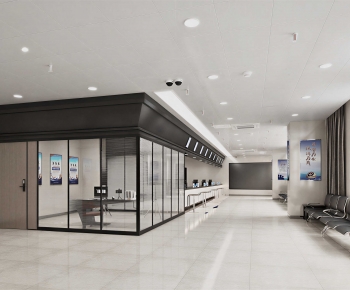 Modern Office Reception Desk-ID:390820567