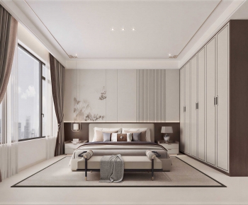 New Chinese Style Bedroom-ID:437170035