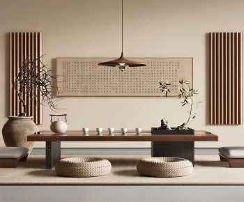 New Chinese Style Tea Tables And Chairs-ID:276390081