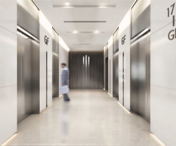 Modern Office Elevator Hall-ID:955508956