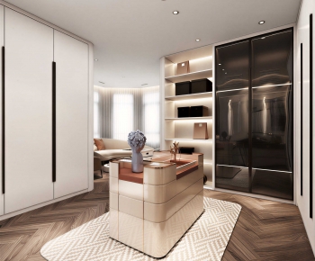 Modern Clothes Storage Area-ID:182938104