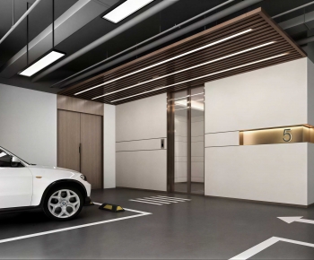 Modern Underground Parking Lot-ID:986040127
