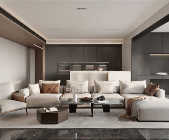 Modern A Living Room-ID:783510929