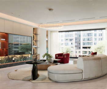 Modern A Living Room-ID:348290921