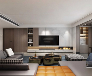 Modern A Living Room-ID:728416927