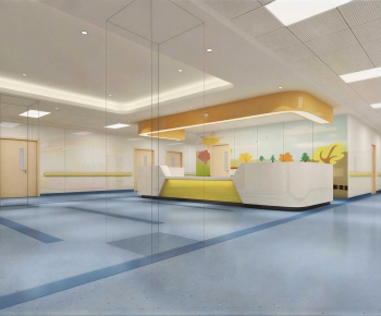 Modern Hospital Hall-ID:547585967