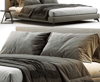 Modern Double Bed-ID:434372906