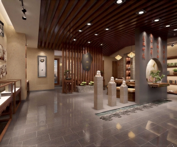 New Chinese Style Exhibition Hall-ID:628309015