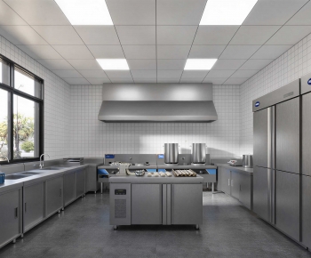 Modern Central Kitchen-ID:998002052